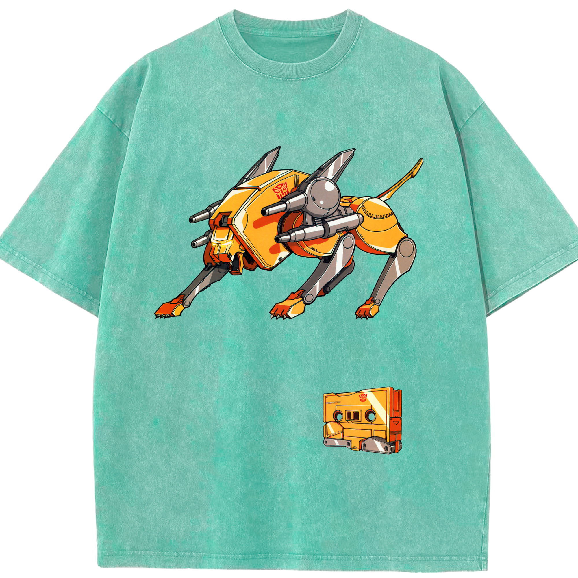 （画像用）  綿100% ヴィンテージ風 半袖Tシャツ（フロントプリント）